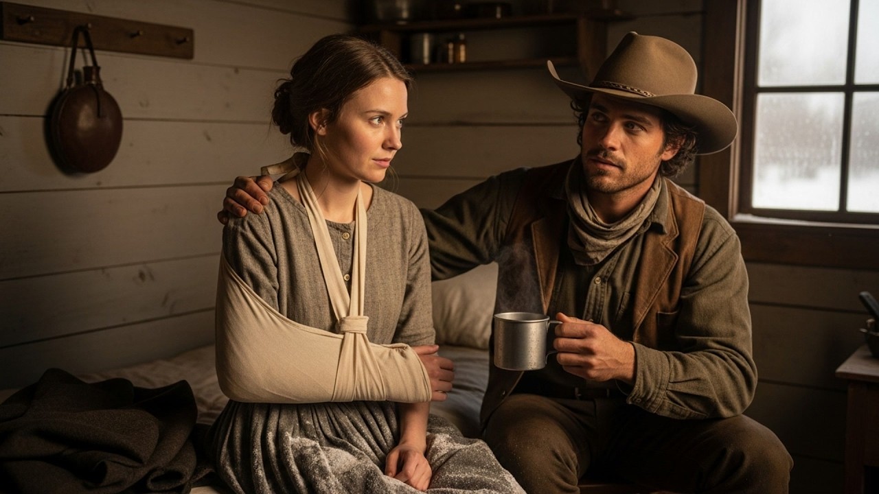 Her Husband Broke Her Arm And Left Her In The Snow, The Cowboy Set The Bone And Nursed Her