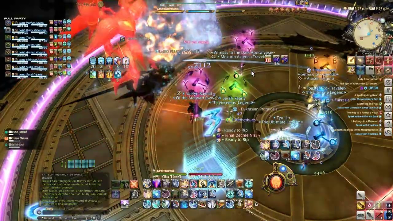FINAL FANTASY XIV TEA Prog(NOT PB) - 7.4 GNB PoV.