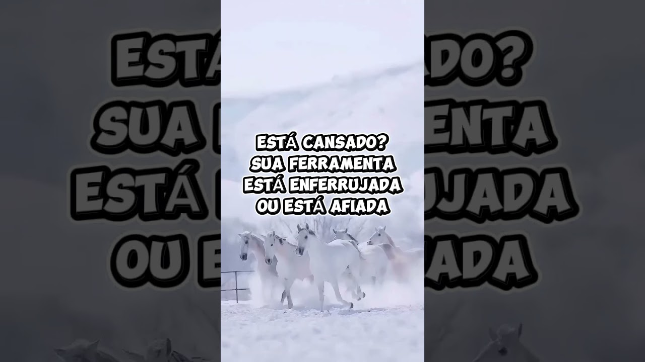 Devocional Diário 01753 - Você está Cansado? Sua Ferramenta está Enferrujada ou está Afiada 