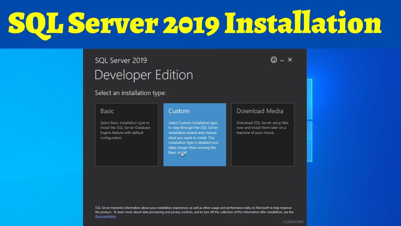04 Установка SQL Server 2019 с возможностью выбора | Установка SQL Server 2019