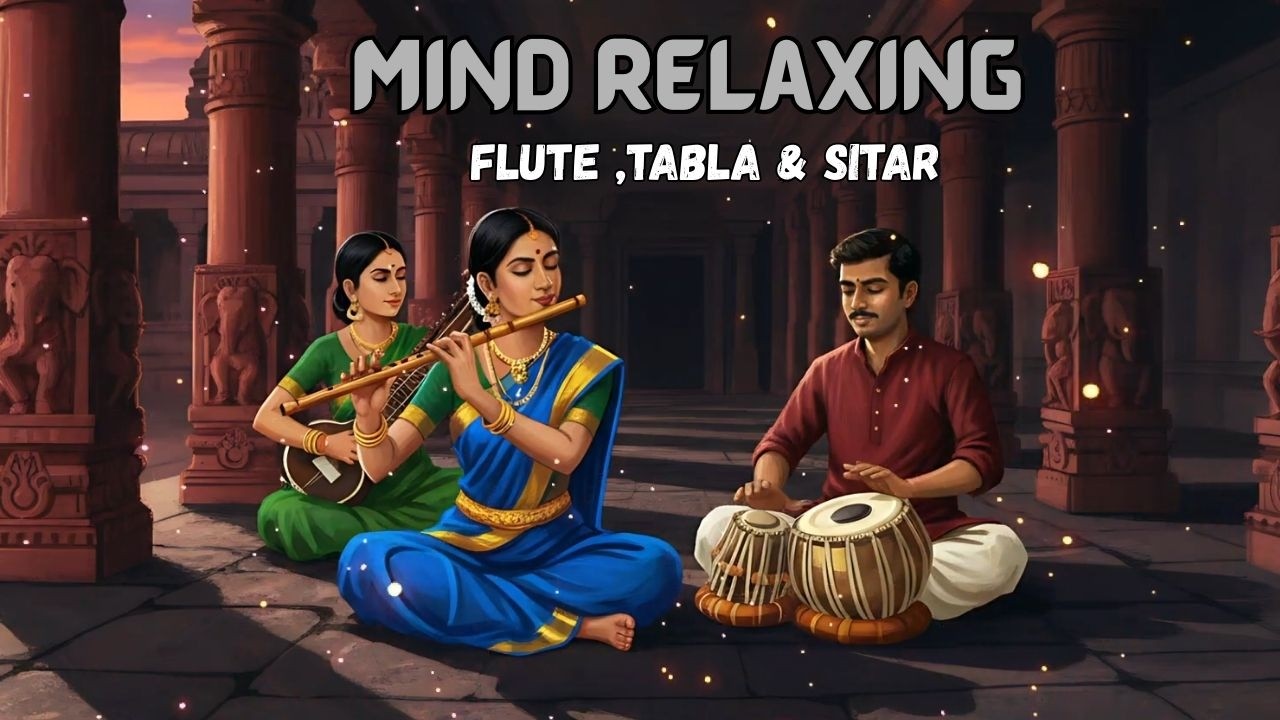 Mind Relaxing Flute Tabla and Sitar Compilation | Hindustani Instrumental Music, Vol -24