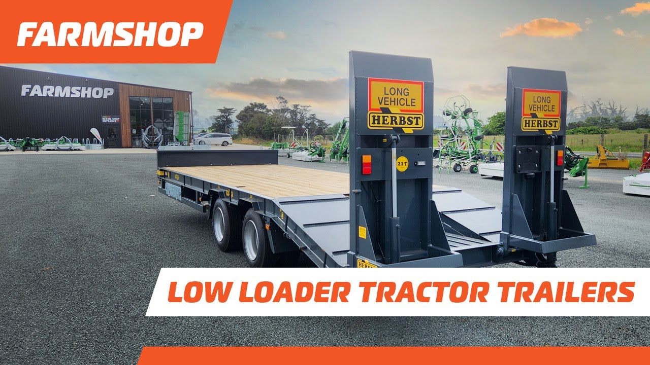 Low Loader Tractor Trailers made in Ireland, sold in NZ by FarmShop