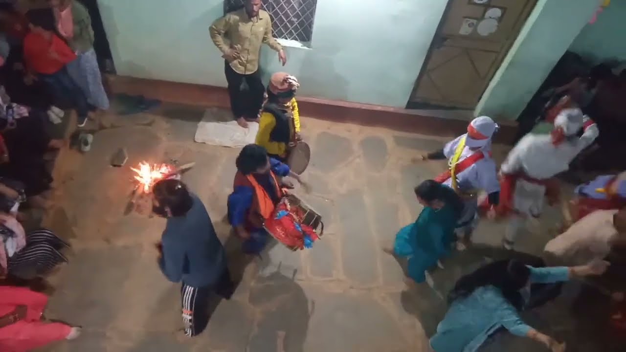 मां चंडिका रात्रि प्रोग्राम। ग्राम कोली में।माता का विकराल रुप।सभी 33 कोटि देवी देवता का आहवान