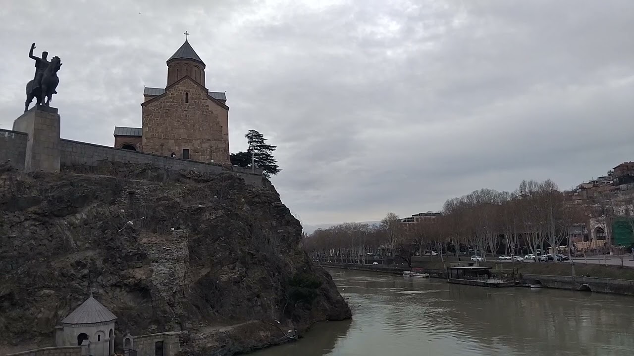 Metekhi Bridge area, Tbilisi Georgia