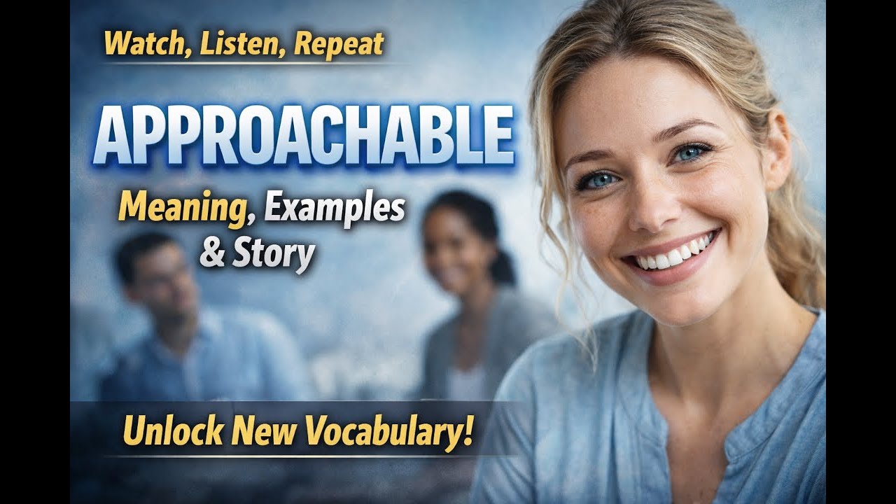 Approachable – Easy English Vocabulary with Examples & Story