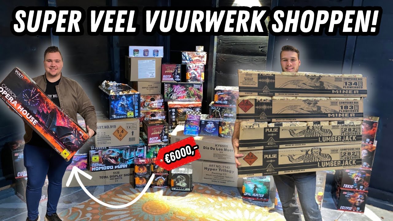 6000 EURO AAN VUURWERKSHOPPEN IN NEDERLAND *2025*