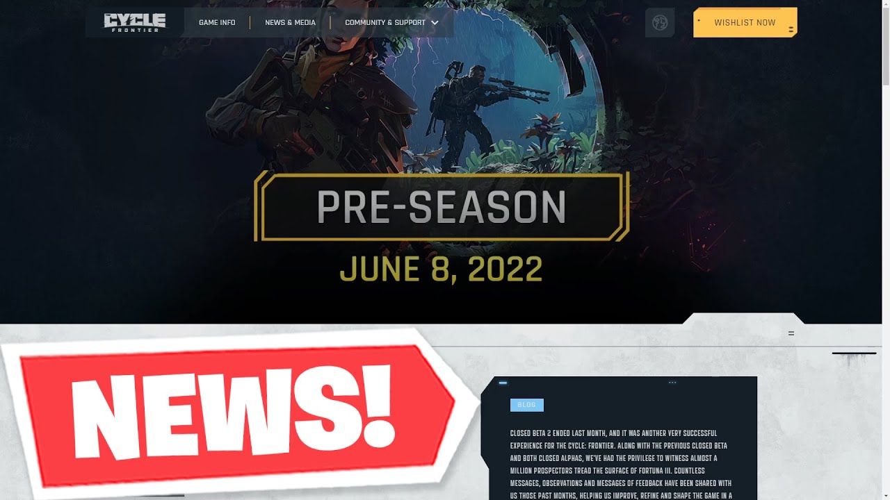 The Cycle Frontier - The Most IMPORTANT Info About PRE-SEASON & SEASON 1! Wipe Info + More!