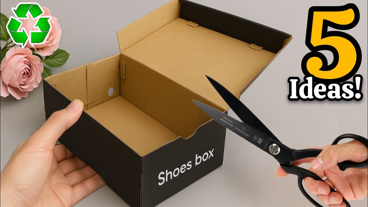 Don't Throw Away Shoes box! ♻️😱 5 GENIUS Recycling Ideas That Will Amaze You!