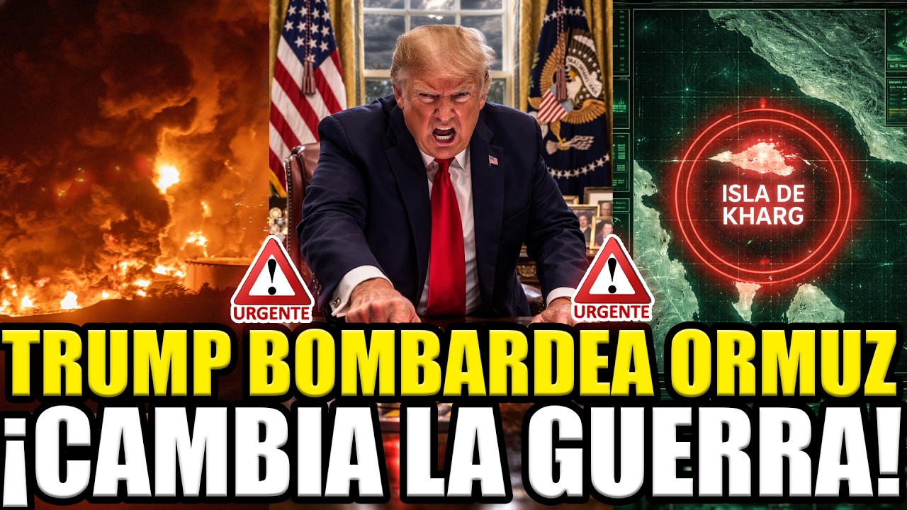 🚨URGENTE TRUMP BOMBARDEÓ LA ISLA DE KHARG ¡CAMBIA LA GUERRA EN IRÁN!
