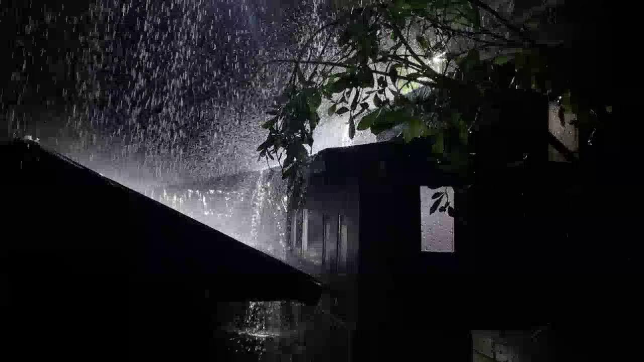No Ads Heavy Rain Sounds on Tin Roof for Deep Sleep & Insomnia Relief