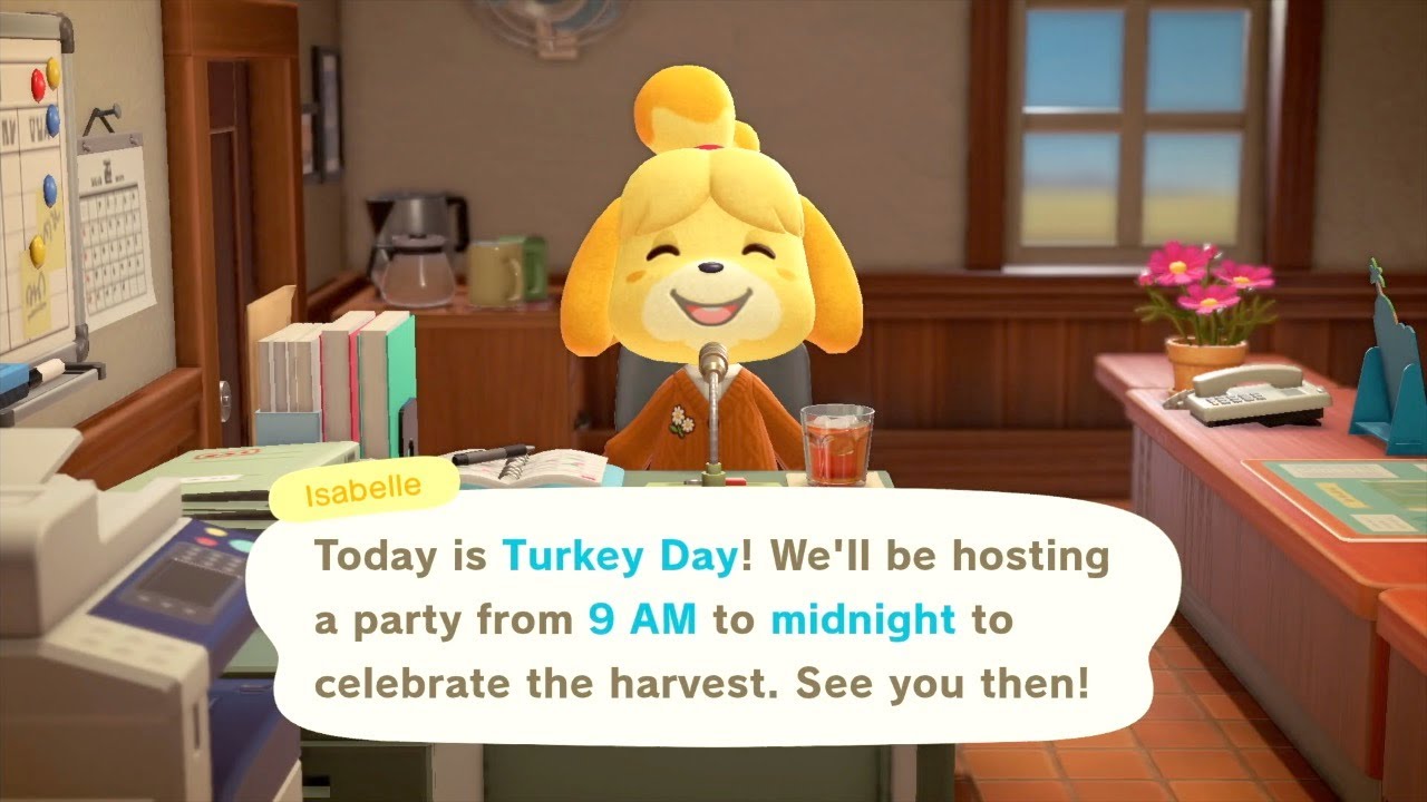 Turkey Day Event | Announcement | Event Start | Quick Play Through — ACNH Shorts