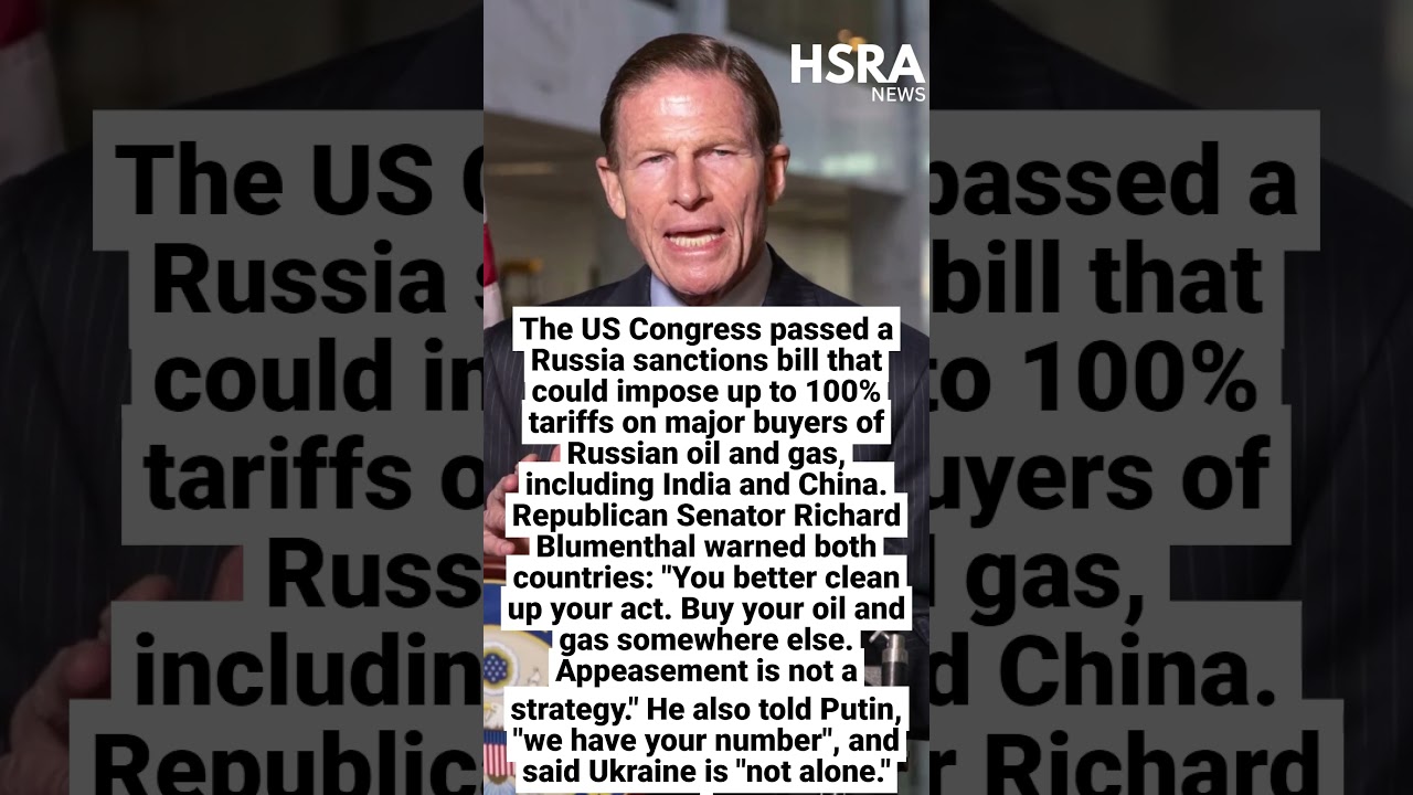 US Warns India and China Over Russian Oil With 100% Tariff Threat #shorts #breakingnews #trump