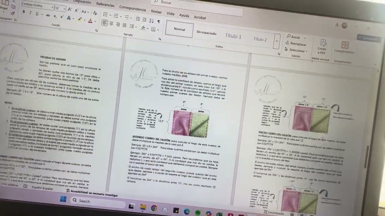 Manual de confección de pollera Congo