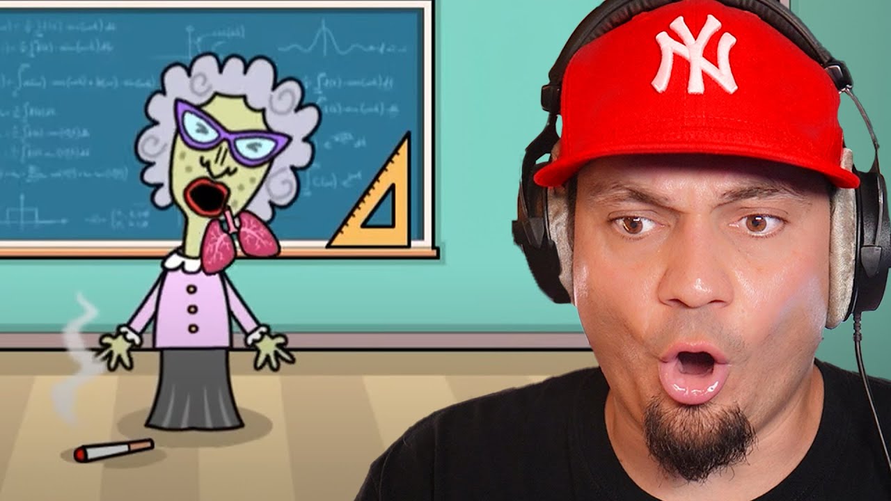 MÓJ NAUCZYCIEL WYPLUŁ PŁUCA i... UMARŁ! 🧑‍🏫 Bash The Teacher (Pani Chimneypot)