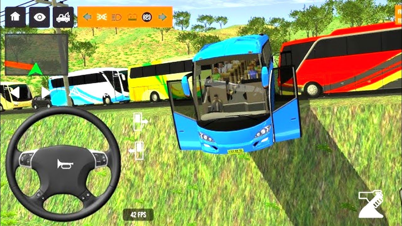 😱Offroad🔥Bus💁Simulator 🚍 Pahadi Rasto Par Dangerous Bus Driving Gameplay Hindi