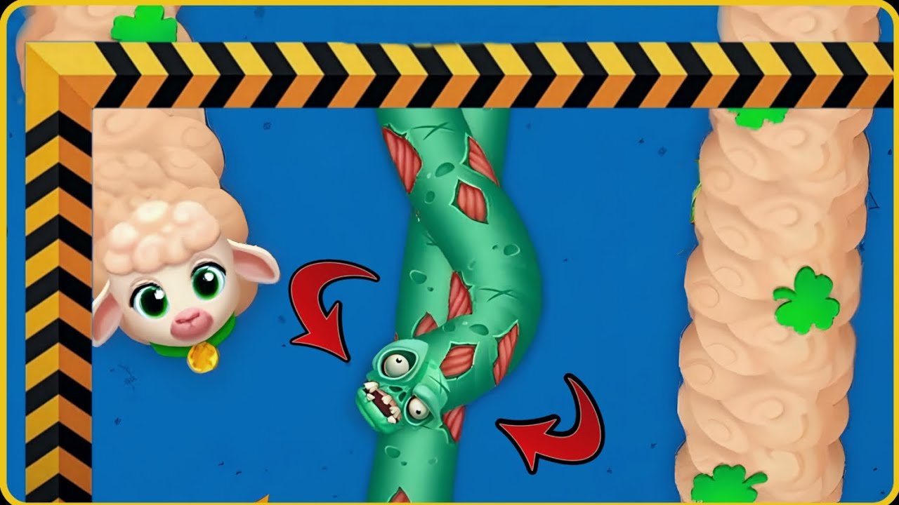 WormsZone.io001 Змея-ползун Топ 01/Лучший мировой рекорд среди змей Epiccacing Wormszoneio #worms...