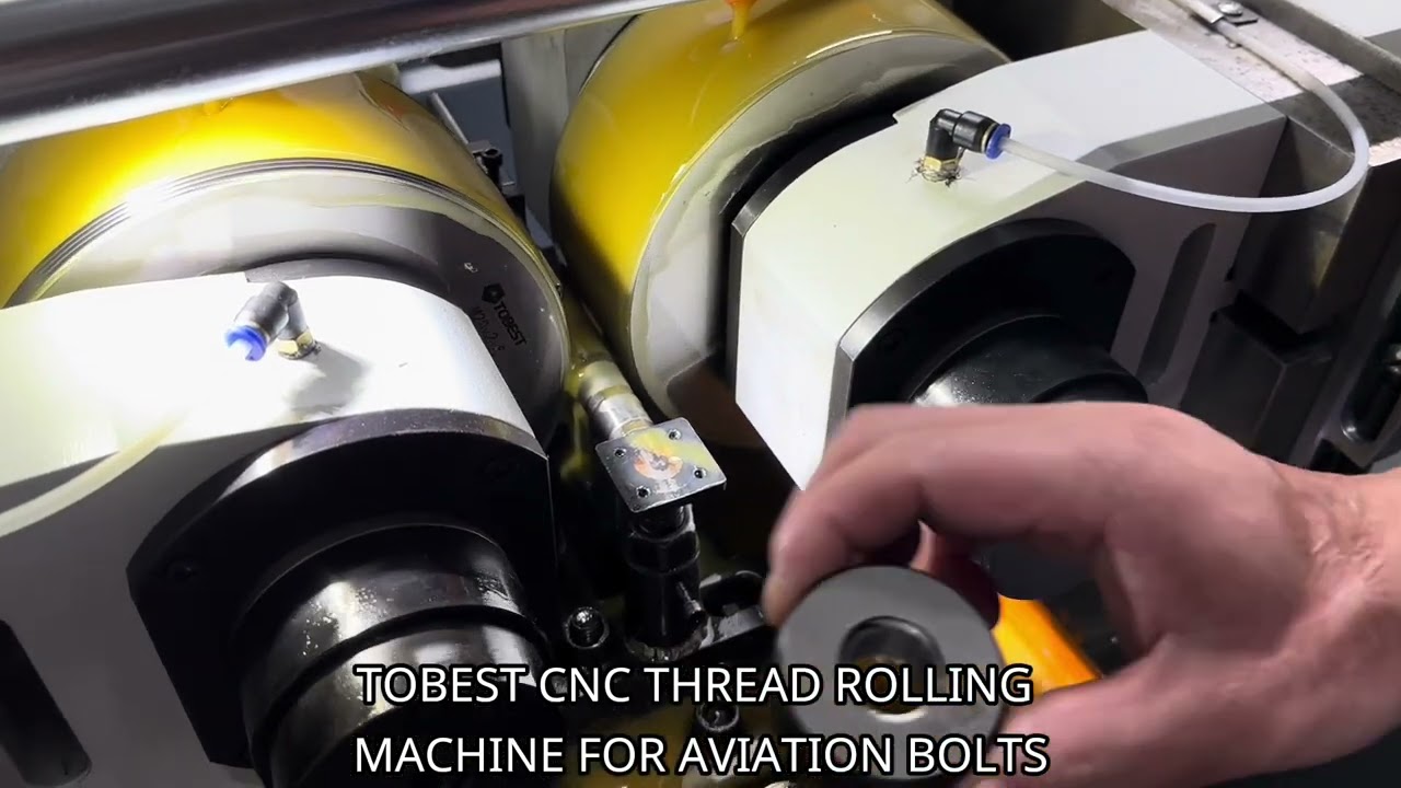 CNC thread rolling machine for aviation part