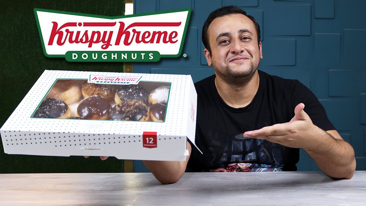 لاول مرة فى مصر - تجربة دونتس كرسبى كريم يوم الافتتاح - Krispy kreme