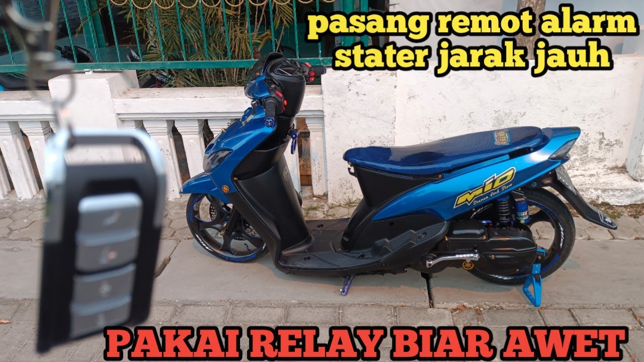 pasang alarm remot di mio