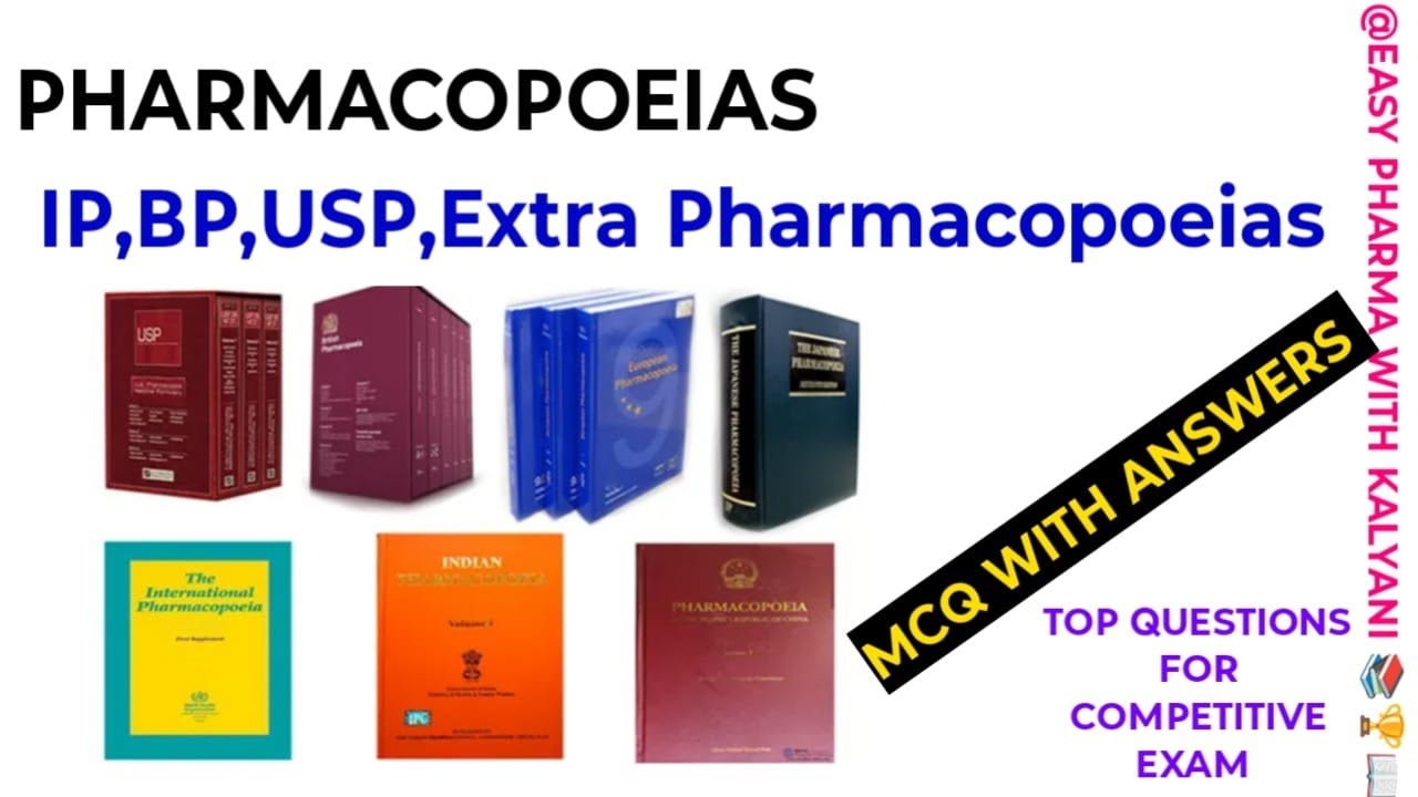 //PHARMACOPOEIAS// TOP IMP MCQS_ANS//IP-BP-USP-EP-// ALL PHARMA COMPETITIVE EXAM PREPARATIONS//