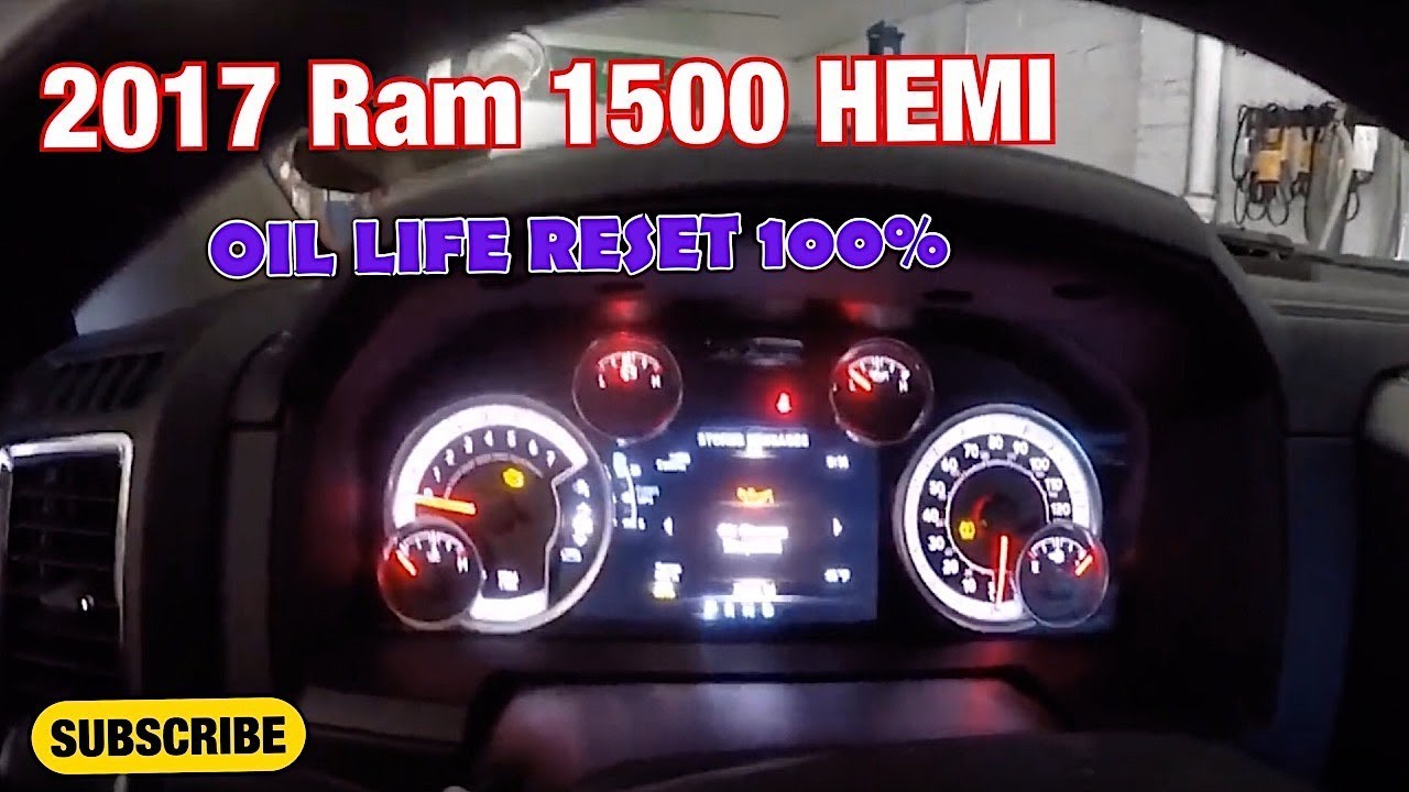 How to reset Oil Life on 2017 Ram 1500 HEMI 5.7L