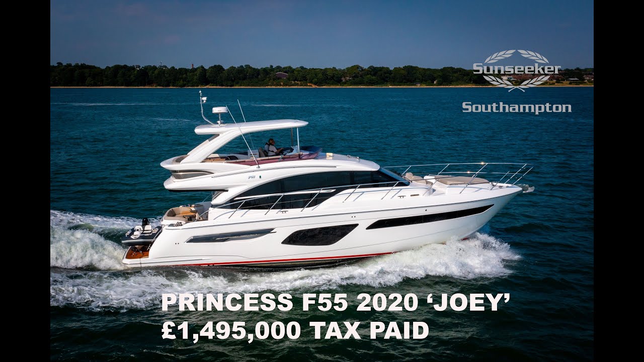 Princess F55 Flybridge For Sale - 2020 - Twin Volvo 900hp - £1,495,000 Inc VAT - Lying Swanwick UK