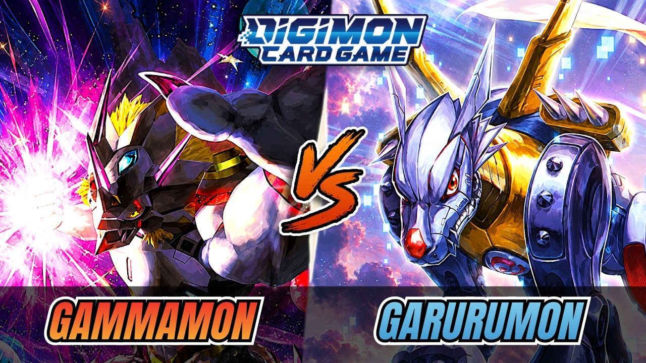 Gammamon Vs Garurumon Loop | EX12 Feature Match | Digimon Card Game & TCG