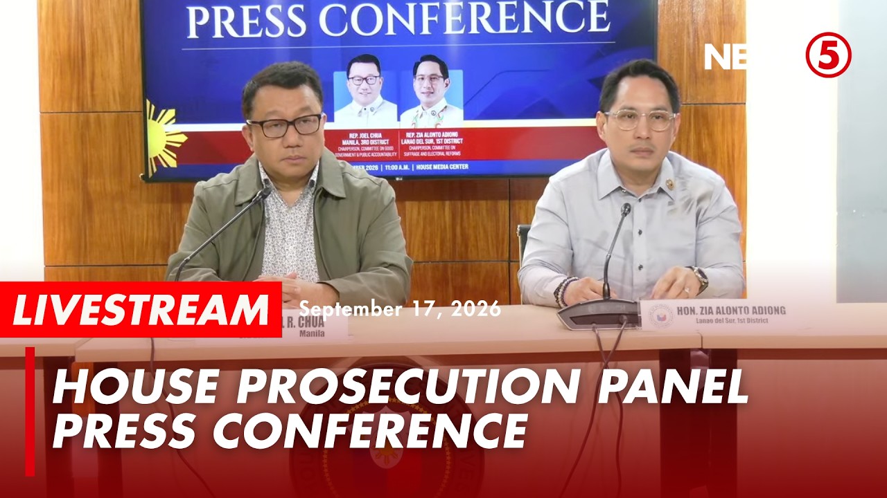 LIVE | House prosecution panel holds press briefing