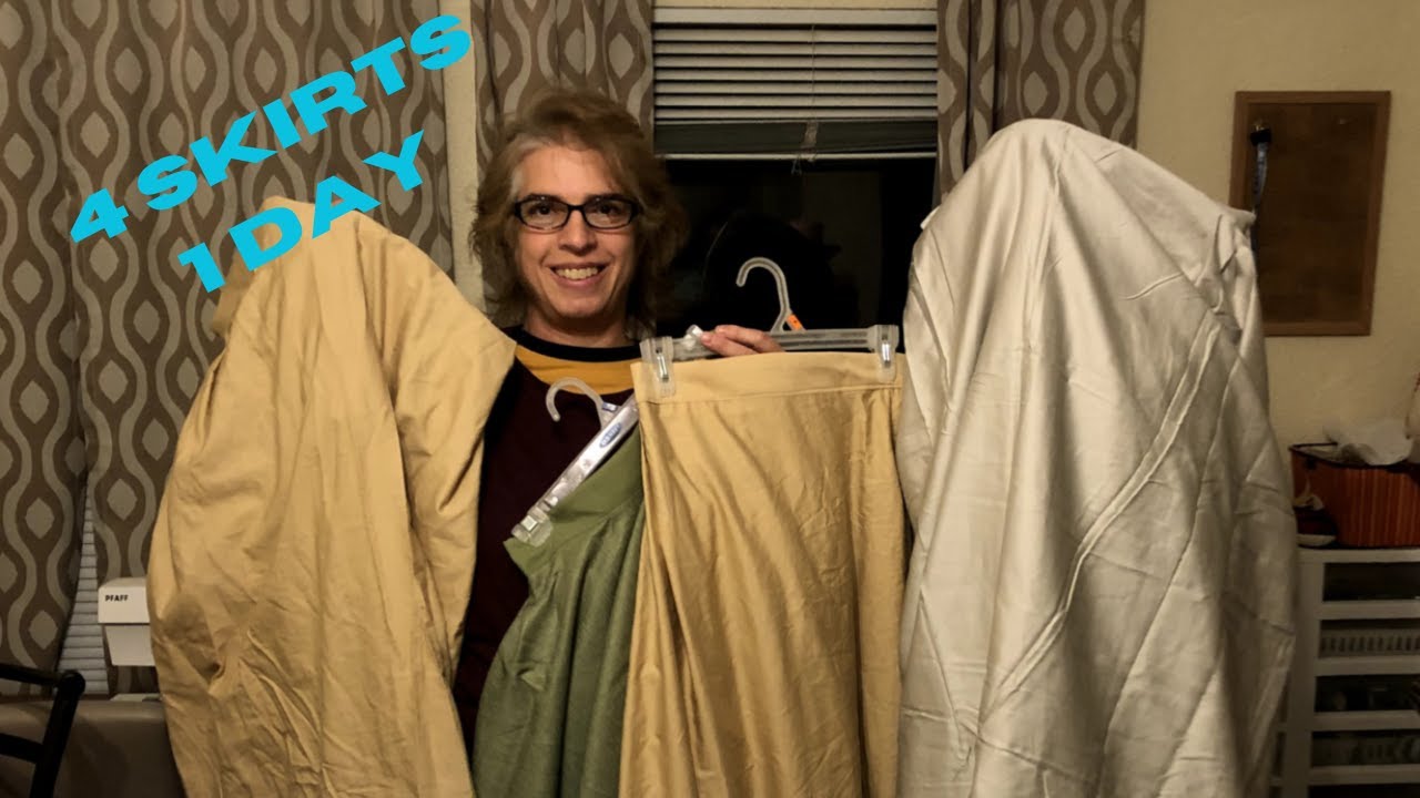I made 4 walking Skirts in 1 day for Calamity Jane