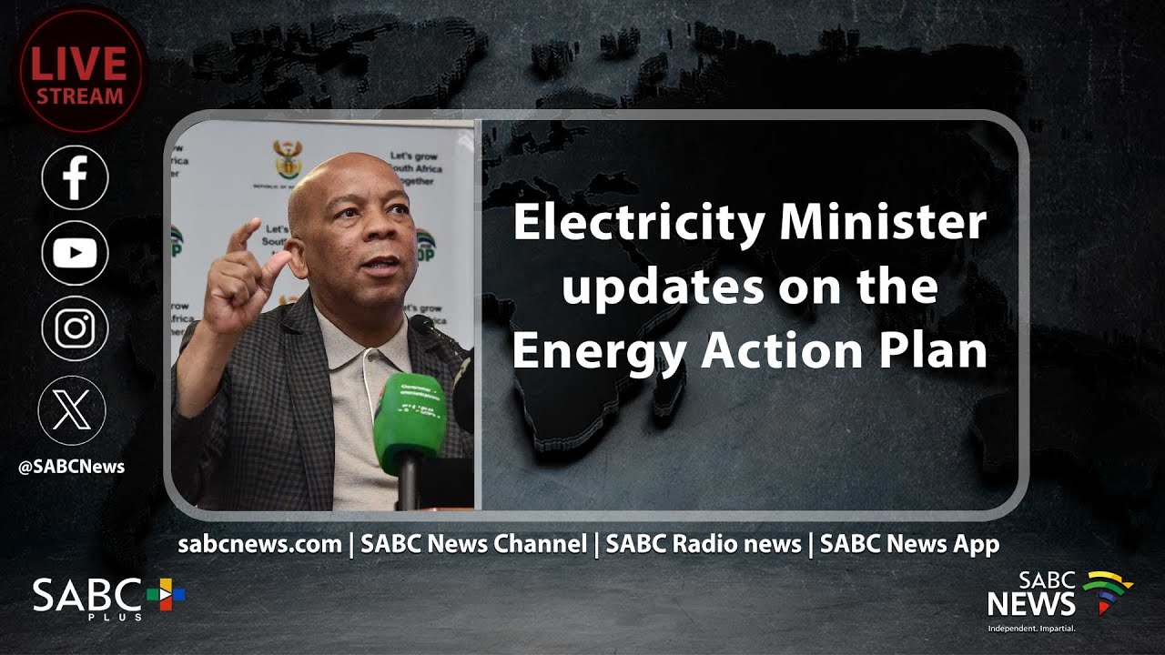 Minister of Electricity Kgosientsho Ramokgopa updates on the energy action plan