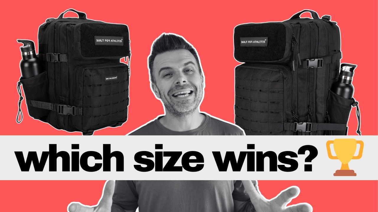 Built for Athletes Backpack: 25L vs 45L | Which Size Should You Choose?