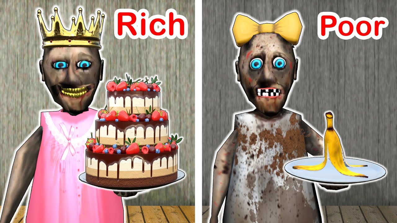 Poor Granny vs Rich Granny vs Bad Food - funny horror animation (p.185)