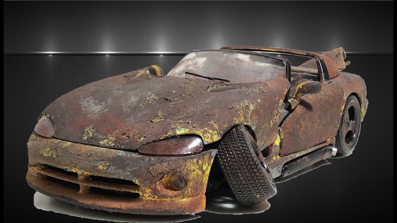 Restoration Dodge Viper RT/10 /abandoned car scale model