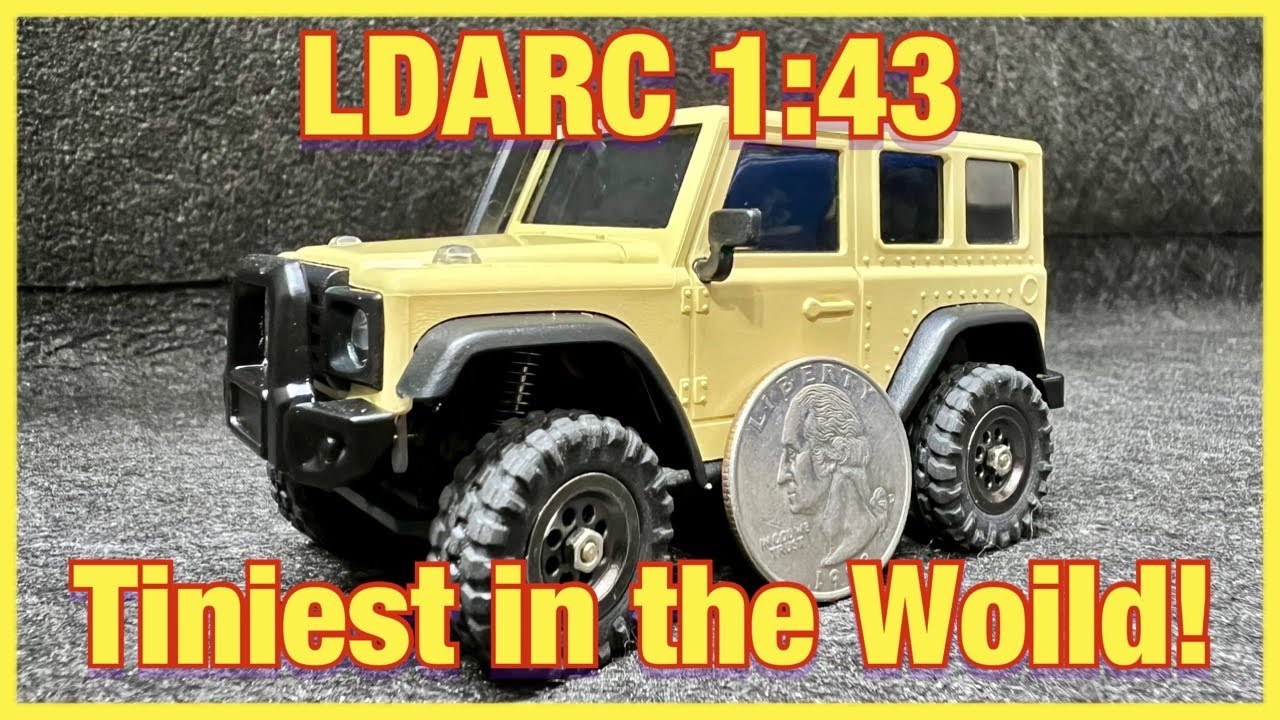 The Woilds Tiniest RC Crawler the 1:43 Scale LDARC X43