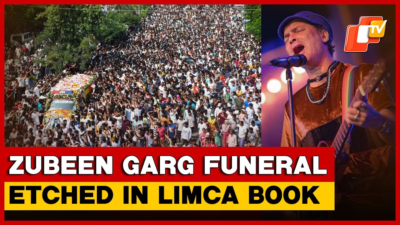 Zubeen Garg's Funeral Becomes 4th Largest Gathering, Enters Limca Book Of Records