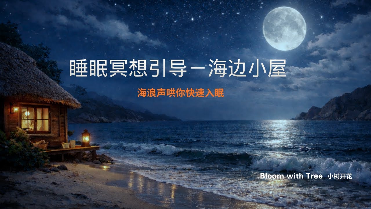 海边小屋睡眠冥想｜伴随海浪声进入深度睡眠