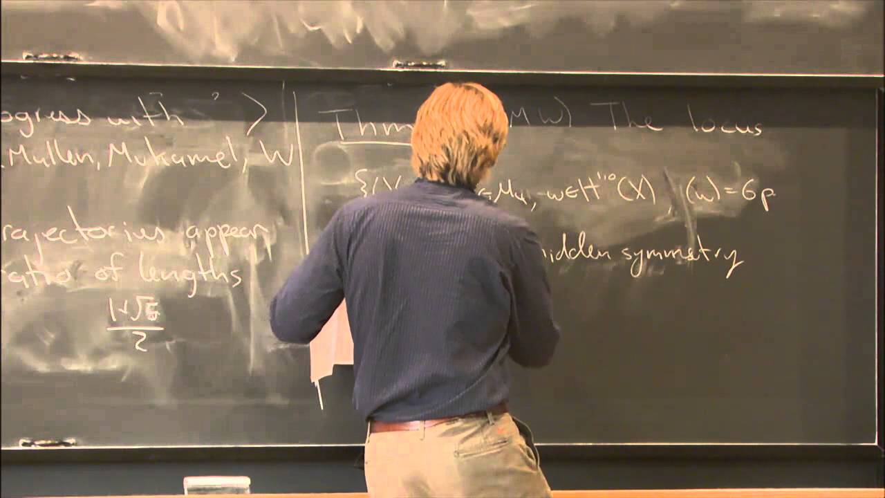 Dynamics on moduli spaces and exceptional families of algebraic curves - Alexander Wright