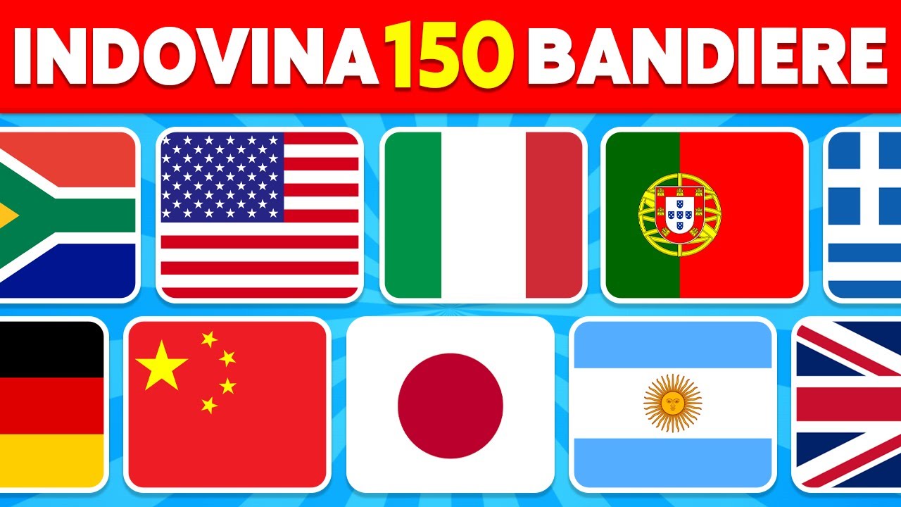 Indovina la Bandiera in 3 Secondi  🚩 | Riesci a indovinare 150 bandiere?