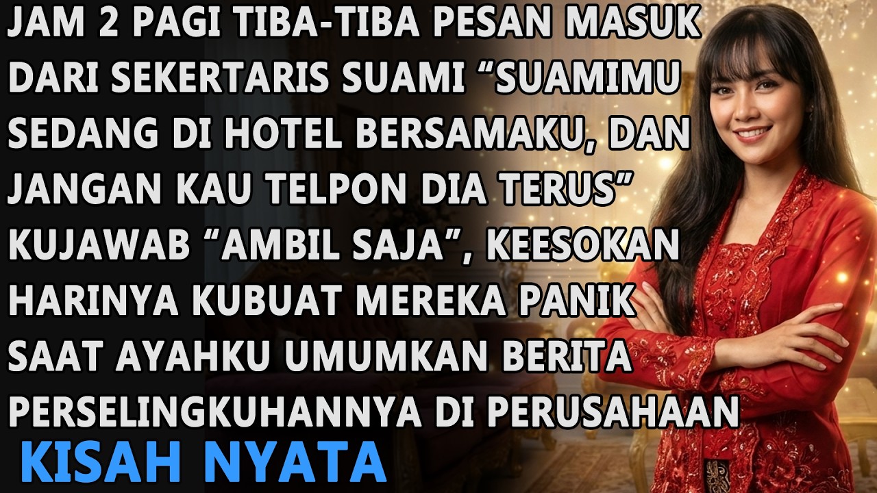 JAM 2PAGI TIBA-TIBA PESAN MASUK DARI SEKERTARIS SEDANG BERSAMA SUAMIKU KATANYA, BESOKNYA KUBUAT SYOK