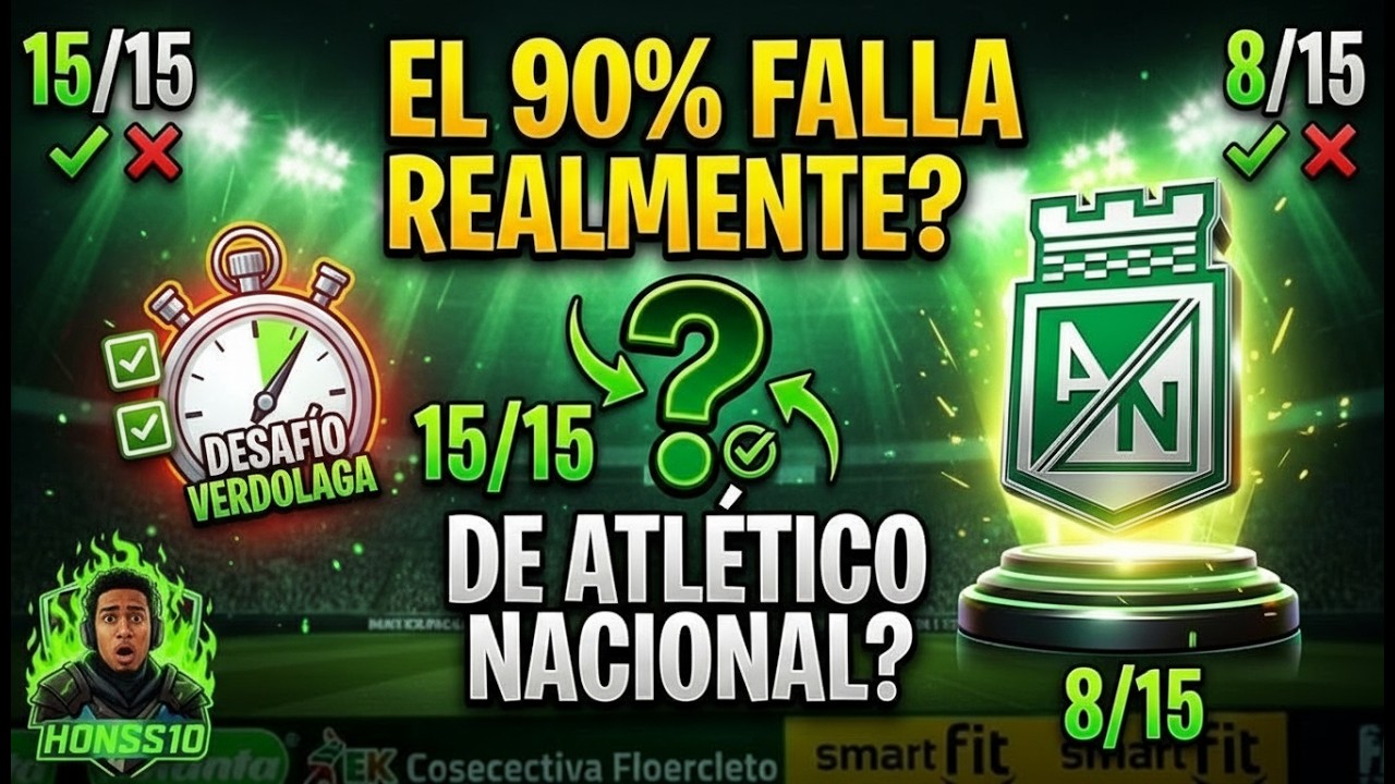 ¿Cuánto Sabes de Atlético Nacional? 🤯 Quiz de Fútbol ⚽💚🤍