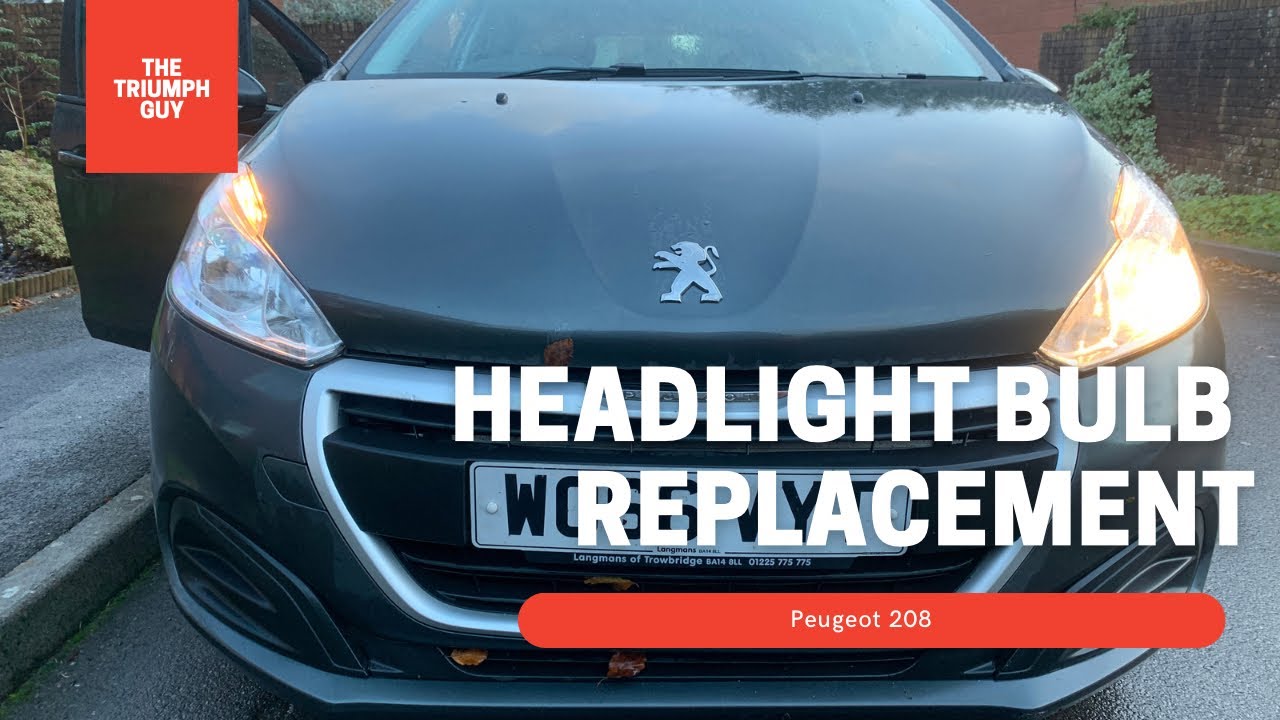Peugeot 208 Headlight Bulb Replacement - Step-by-Step Guide