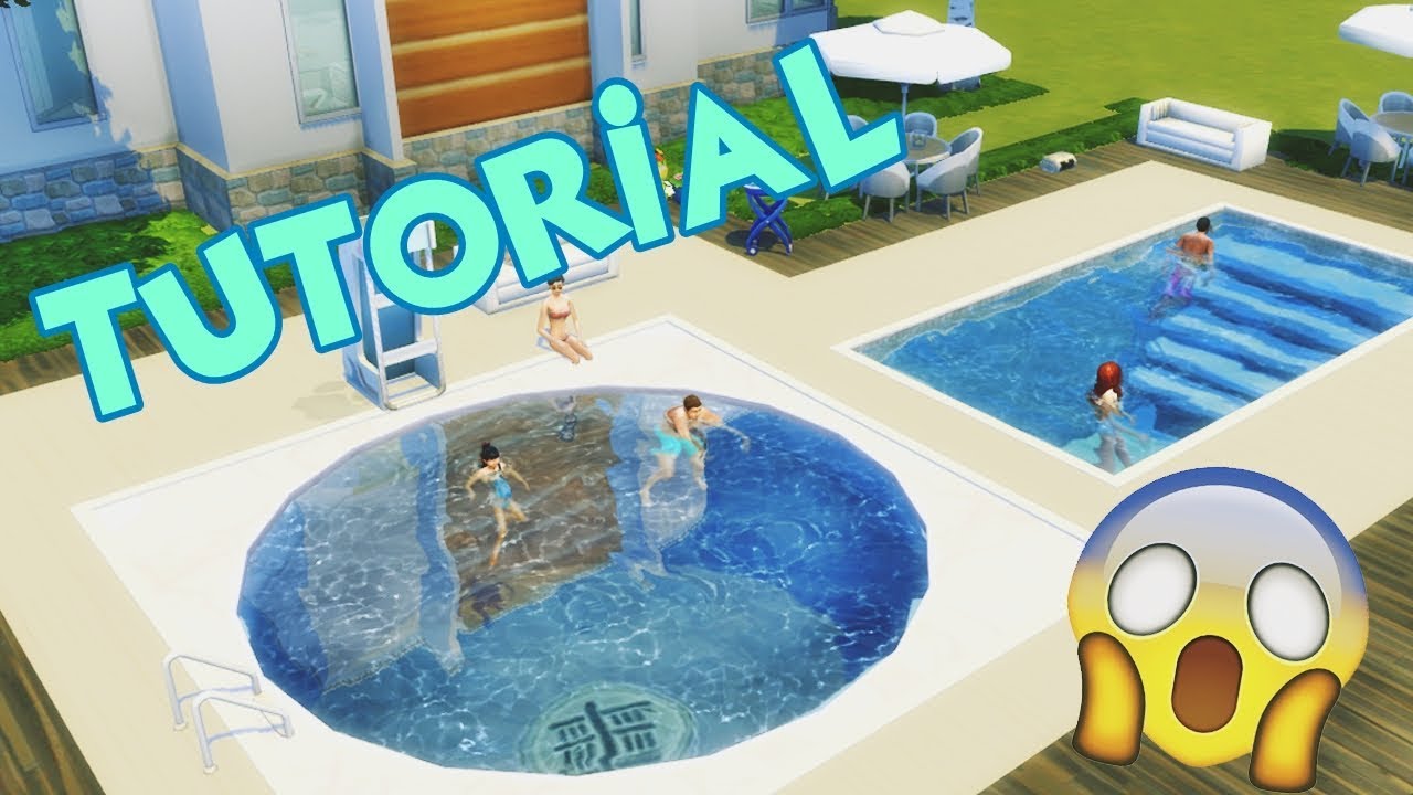PISCINA REDONDA + ESCADA NA PISCINA │The Sims 4 (Tutorial)