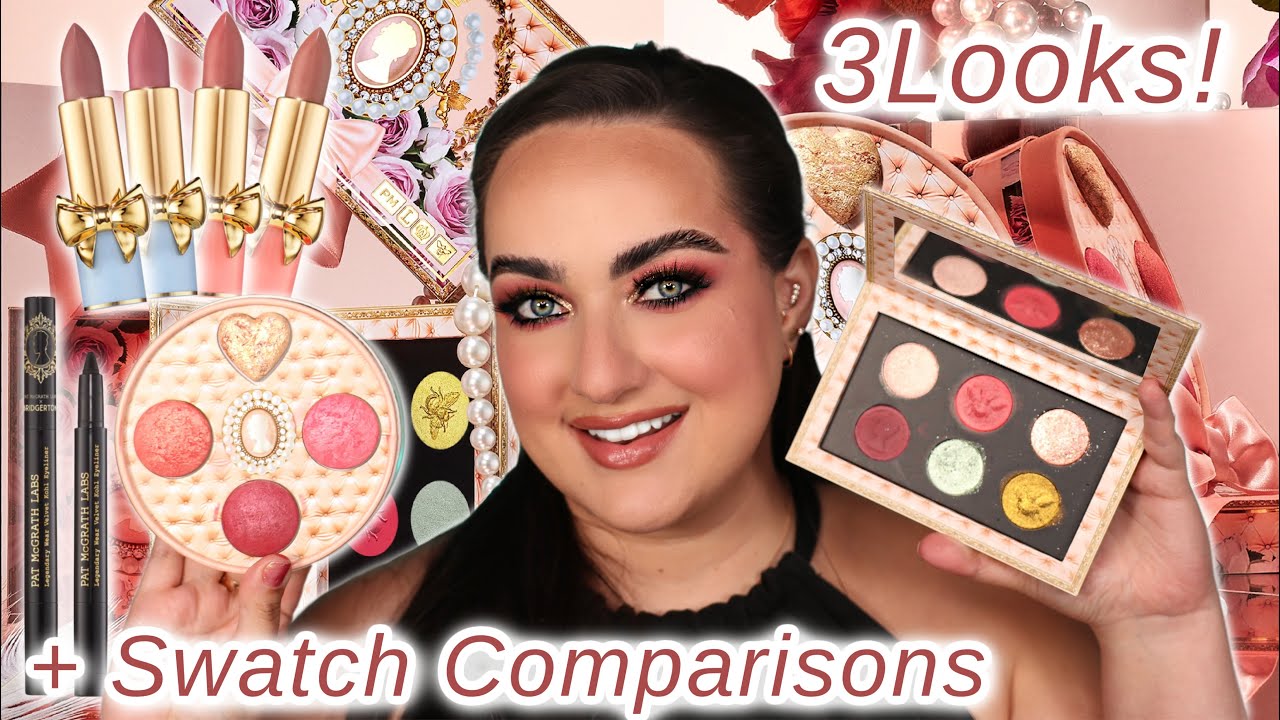 ОБЗОР КОЛЛЕКЦИИ PAT MCGRATH X BRIDGERTON 2! + Сравнение образцов и 3 образа!