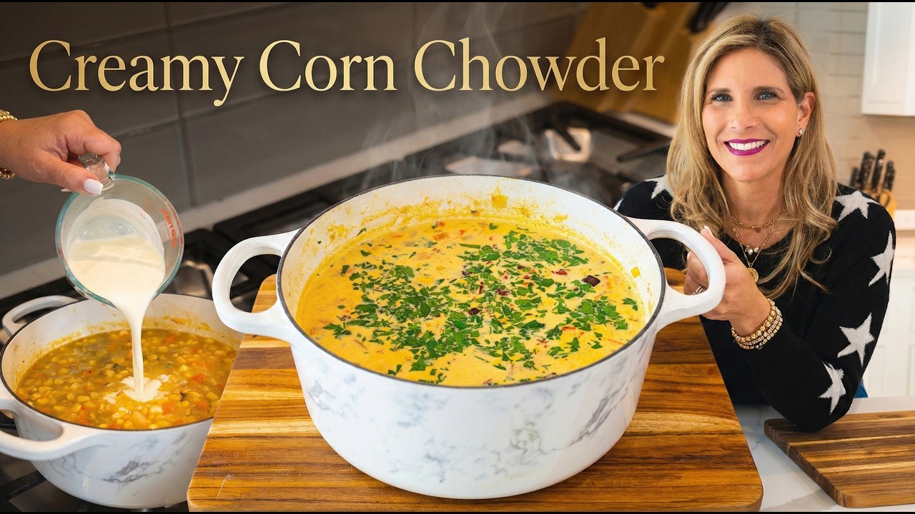 Самый уютный сливочный кукурузный суп, который вы когда-либо готовили 🌽