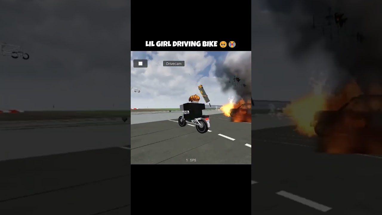 LIL GIRL DRIVING BIKE 🥺😭