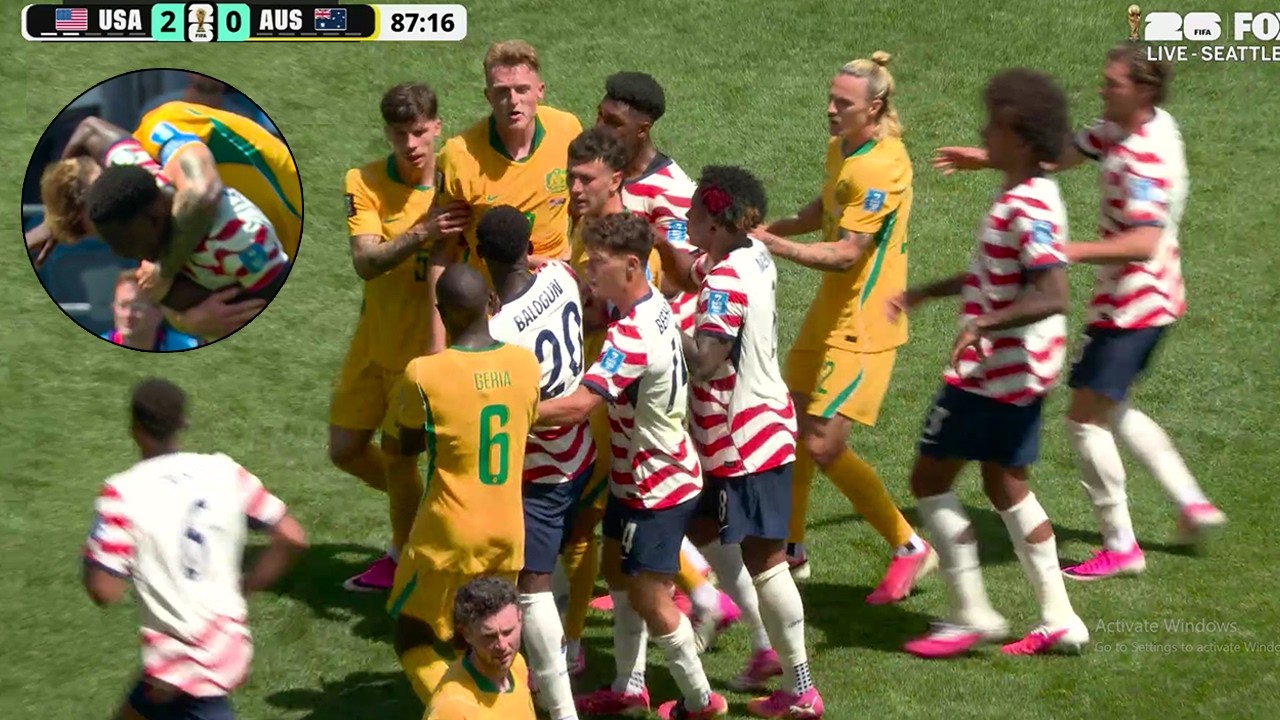 Huge Fight Between USA and Australia Player During Match | USA vs AUS Highlights, Fifa Worldcup 2026