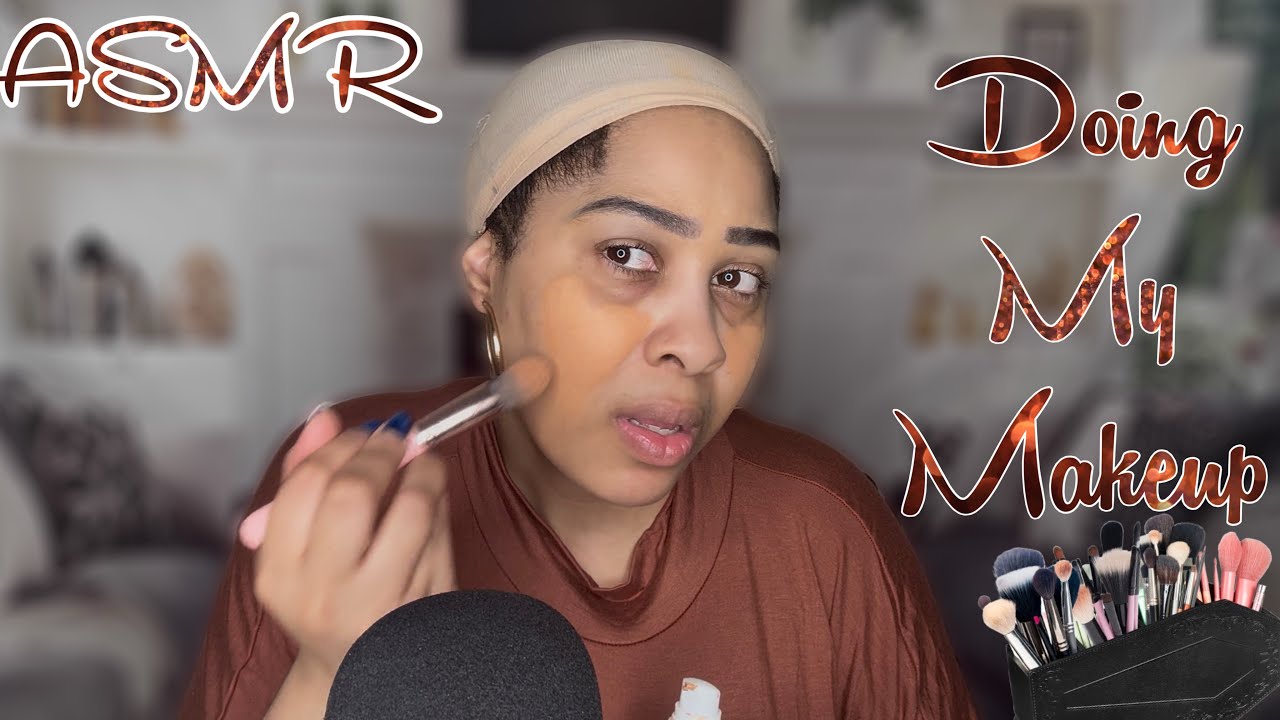 ASMR Doing My Makeup 💄 + Satisfying Gum Chewing & Pops (Requested!) 🤯 Brain Melting Tingles