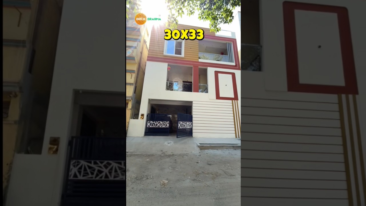 30X33 house design | construction in Bangalore | home tour in kannada | Brick Brahma | #justvjvlogs