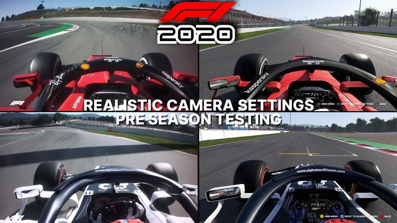 F1 2020 GAME: REALISTIC CAMERA SETTINGS | PRE SEASON TESTING (PC)