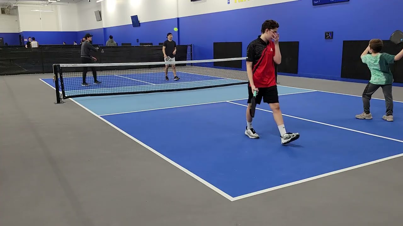 Max (9) and Xavier (14) in 3.0 men's doubles - 3/14/26 playoffs quarterfinals pickleball